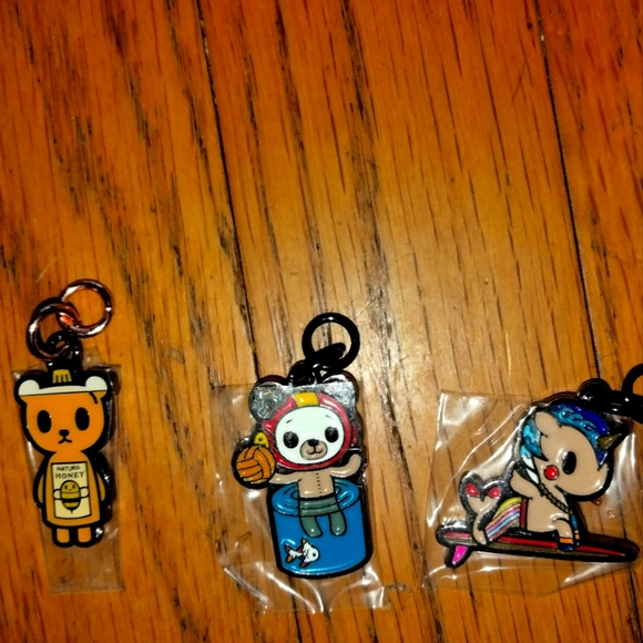 Ju-Ju-Be Accessories - Zipper pull new Jujube Tokidoki characters honey bear Biscotti, surf star u pick